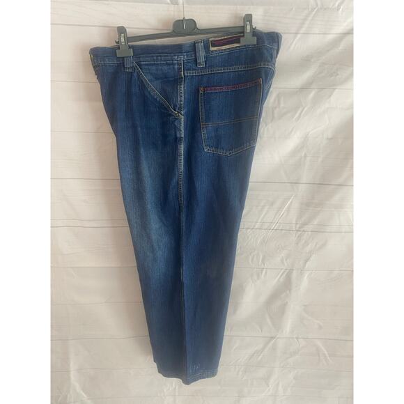 Willie Esco Duns Hip Hop Baggy Straight Fit Blue Jeans Men’s 40Wx28L# - Picture 3 of 9